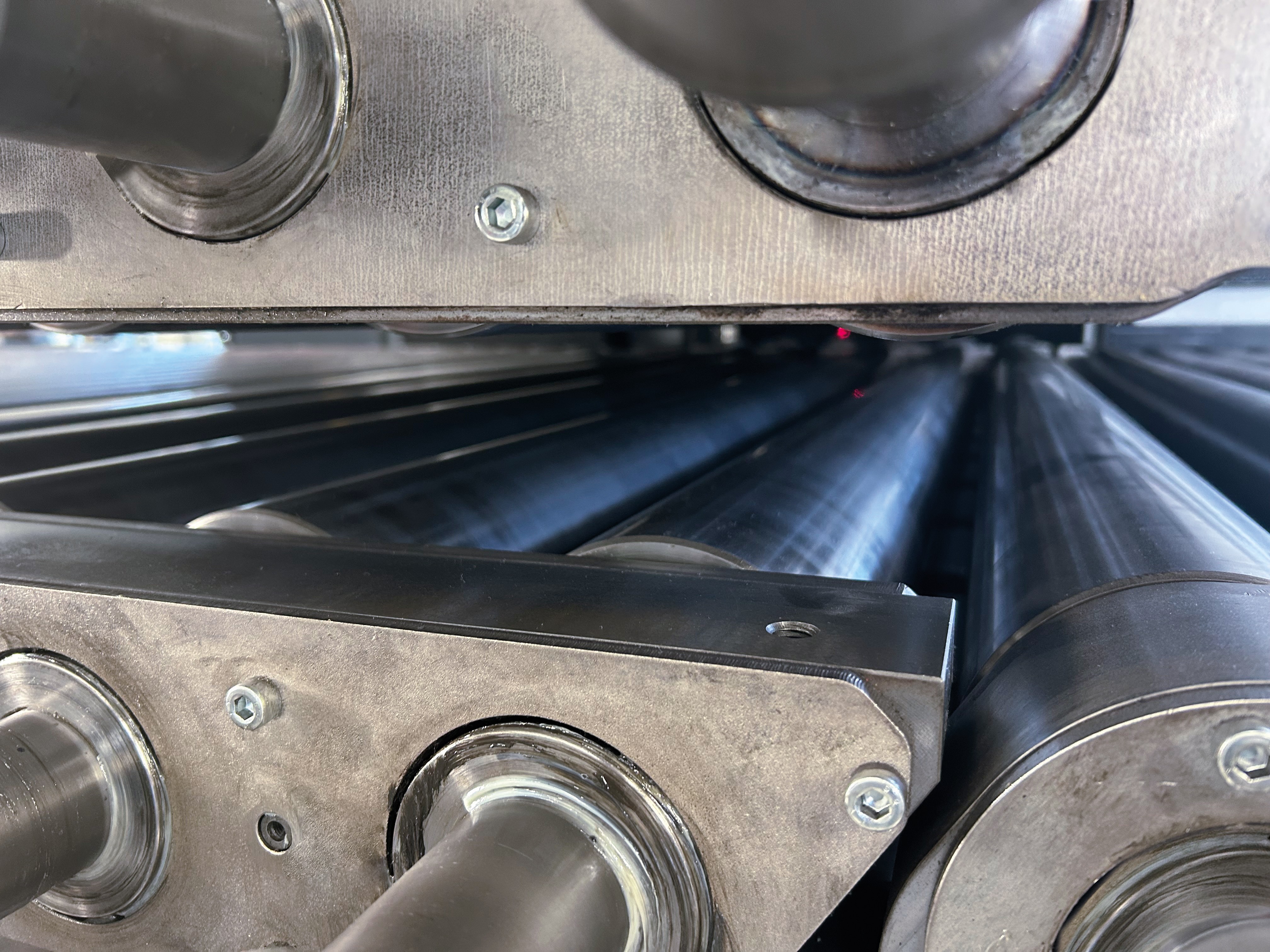 Detailansicht Rollenrichtanlage
